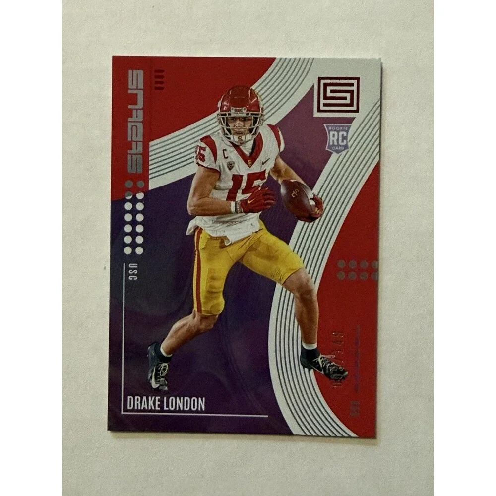 2022 Panini Chronicles Draft Picks - Status Drake London #6 Red /149 (RC)